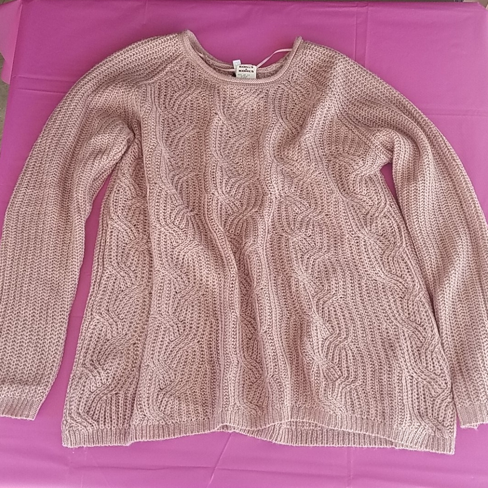 Sonoma Dusty Rose Loose Fitted Sweater